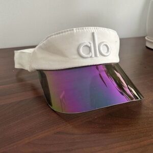 Alo White Airlift Solar Visor